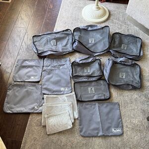 G/FORCE Silver Travel Organizer Set of 15